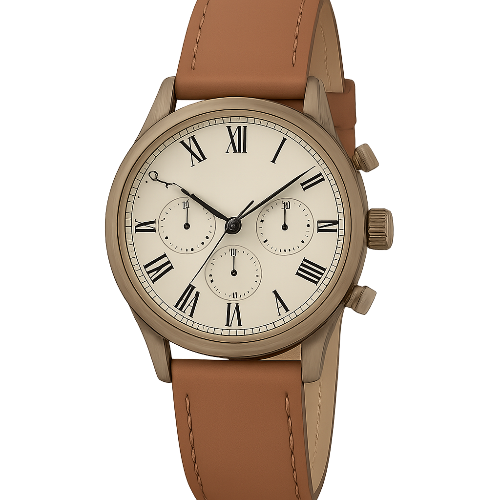 Vintage Leather Chrono - Hermanor Watches